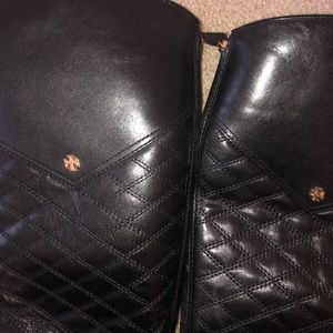Leather Black Tory Burch Boots